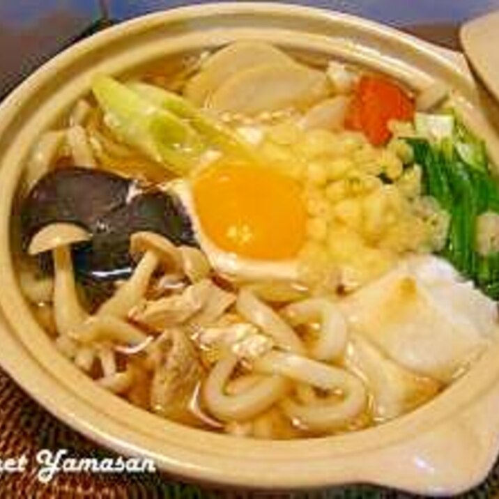 旨みたっぷりのおだし de 鍋焼き”力”うどん